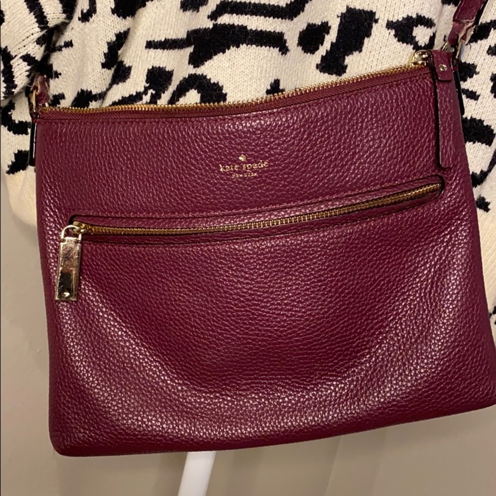 Authentic Kate Spade NY Merlot Cross Body Purse